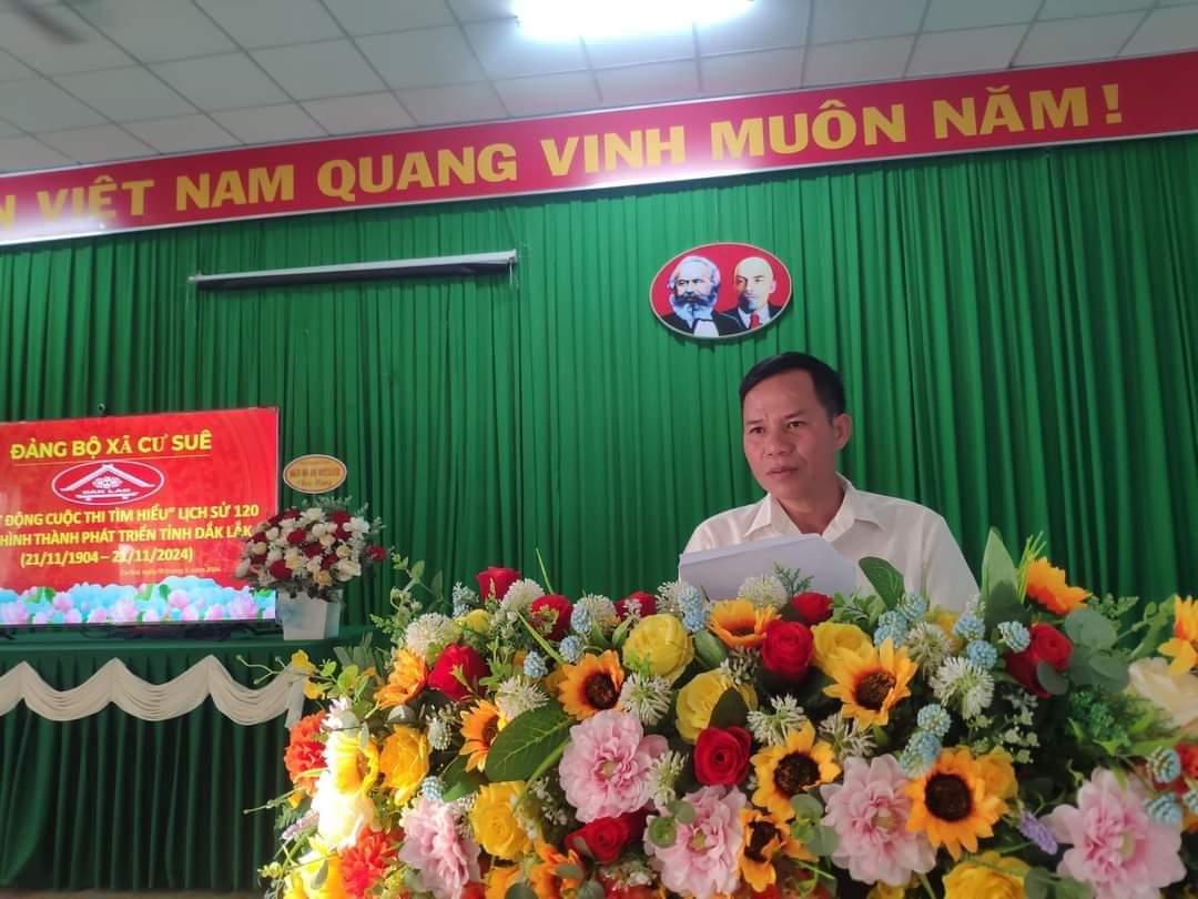 Đảng bộ xã Cư Suê phát động cuộc thi tìm hiểu lịch sử 120 năm hình thành và phát triển tỉnh Đăk Lăk